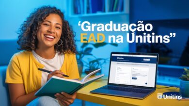 Unitins abre 450 vagas para graduação EAD gratuita em Pedagogia, Letras e Administração. Inscreva-se até 15/06 e participe da seleção!