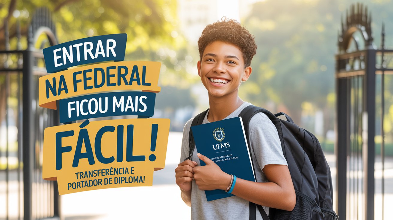 Entrar na Federal ficou mais fácil! UFMS lança edital para preencher 1. ...
