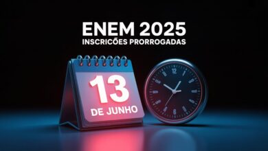 MEC prorroga inscrições do Enem 2025 até 13 de junho! Veja como se inscrever, pagar a taxa e garantir sua participação.