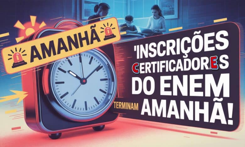 Última chamada para ser certificador do Enem e PND 2025. Inscrições no site do Inep se encerram amanhã, segunda-feira (30). Veja como.