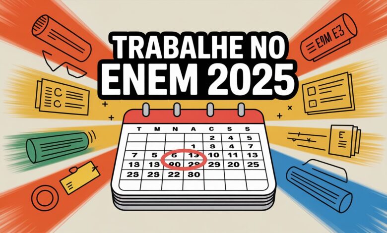 Quer trabalhar no ENEM 2025? Inscrições abertas para certificadores com diária de R$ 510 a R$ 864. Vagas para servidores e docentes.