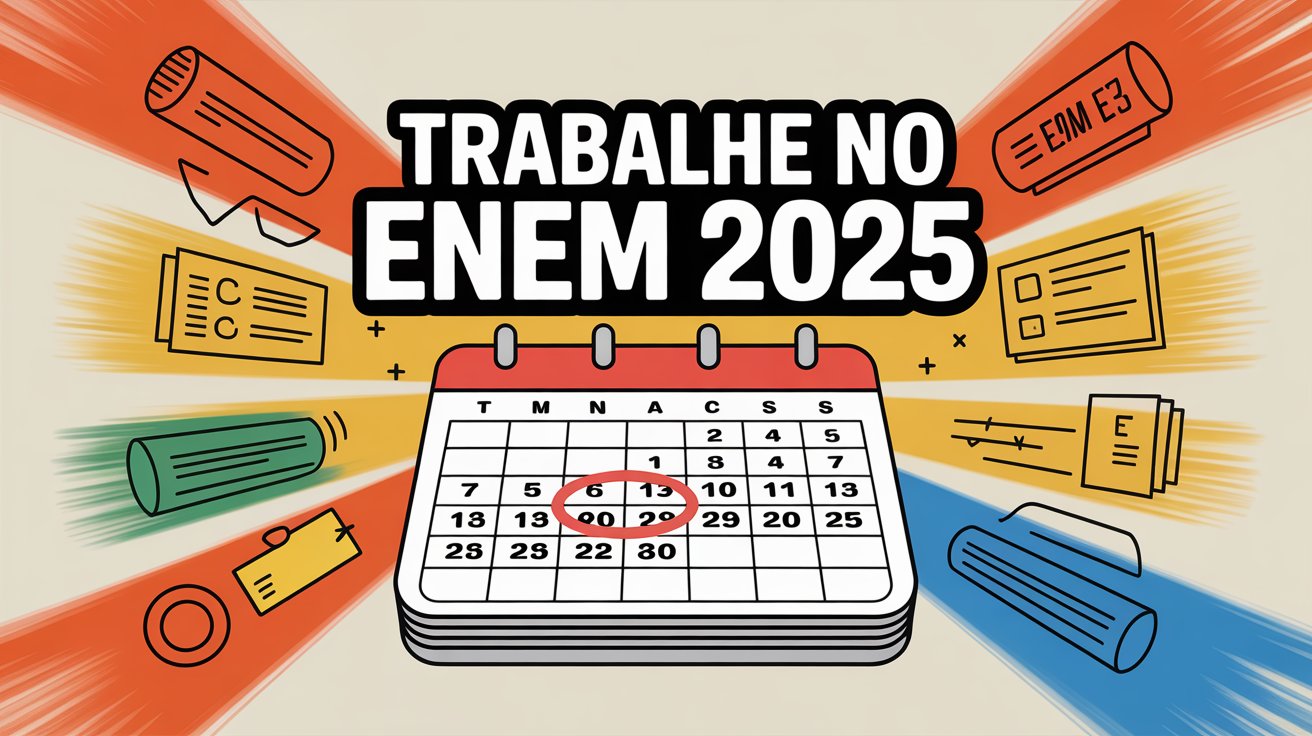Quer trabalhar no ENEM 2025? Inscrições abertas para certificadores com diária de R$ 510 a R$ 864. Vagas para servidores e docentes.
