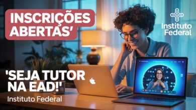 Instituto Federal abre seleção para tutores EAD com bolsa de R$1.100 mensais. Inscrições gratuitas até 29 de julho. Confira os requisitos!