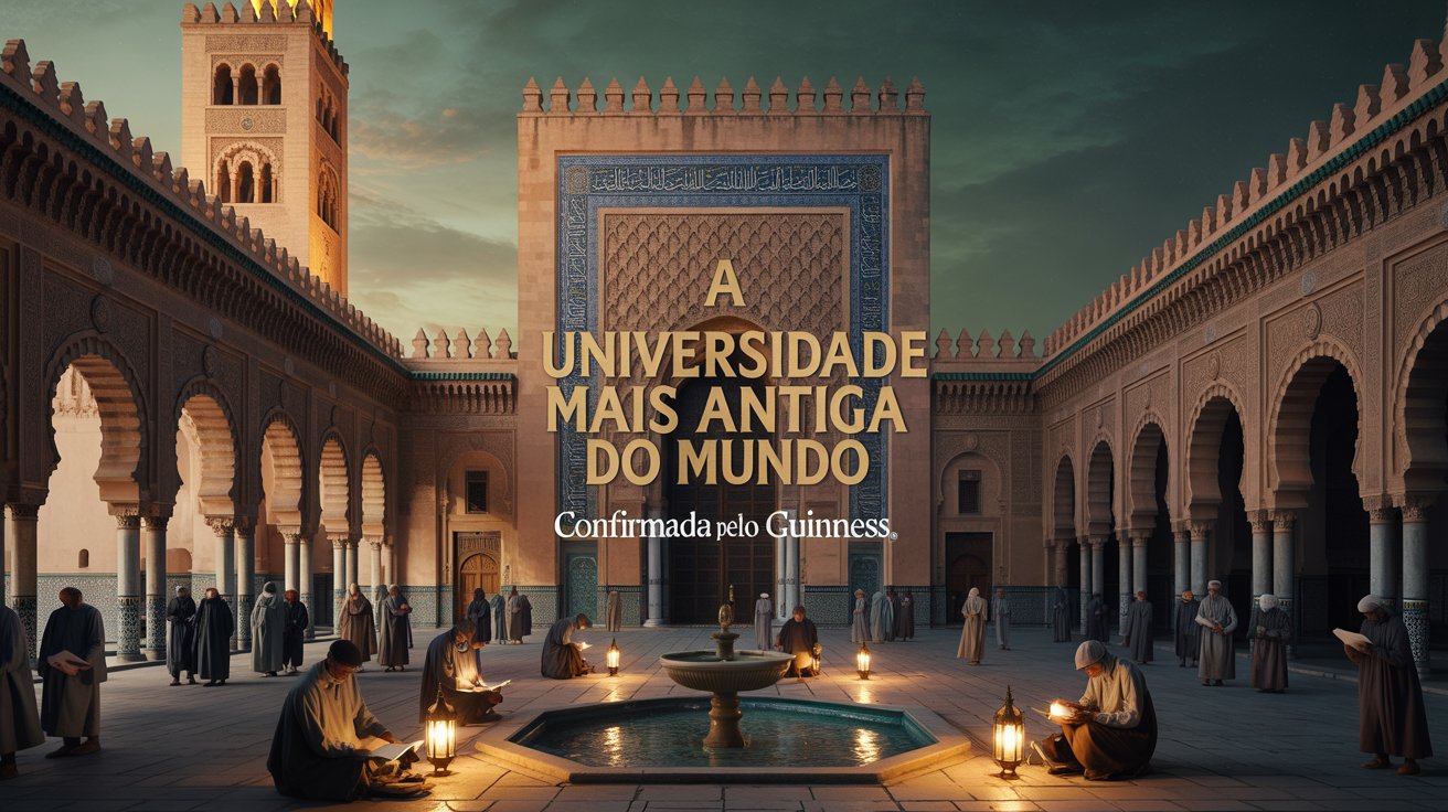 Descubra a verdadeira universidade mais antiga do mundo, um recorde do Guinness. Não é Bolonha, mas sim Al-Qarawiyyin. Veja a história!