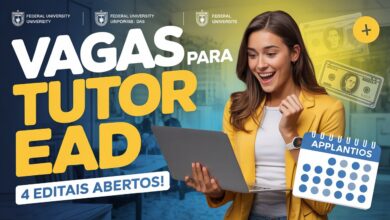 Seja tutor em uma universidade federal! Vagas para diversas licenciaturas com bolsa de R$ 1.100. Saiba como se candidatar agora mesmo.