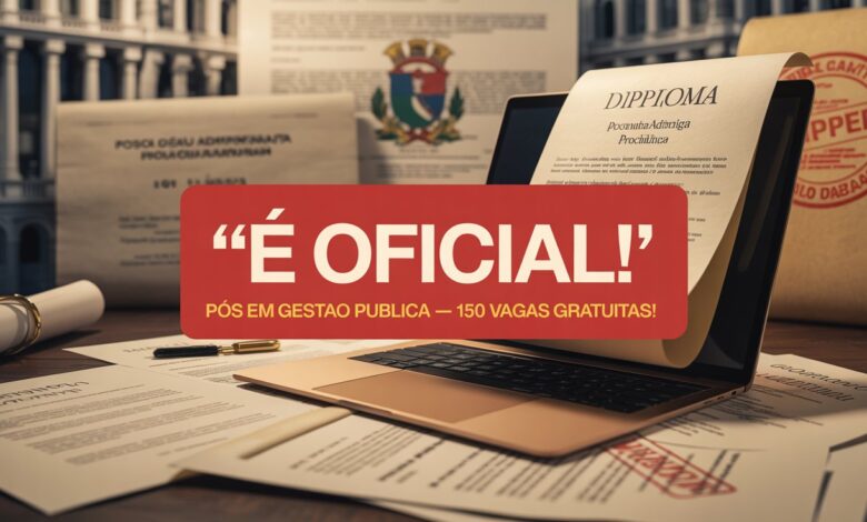 Inscrições de 30/06 a 14/07! Especialização Gestão Pública na UNIFAP EAD. Qualificação de nível federal sem custo. Garanta sua vaga!