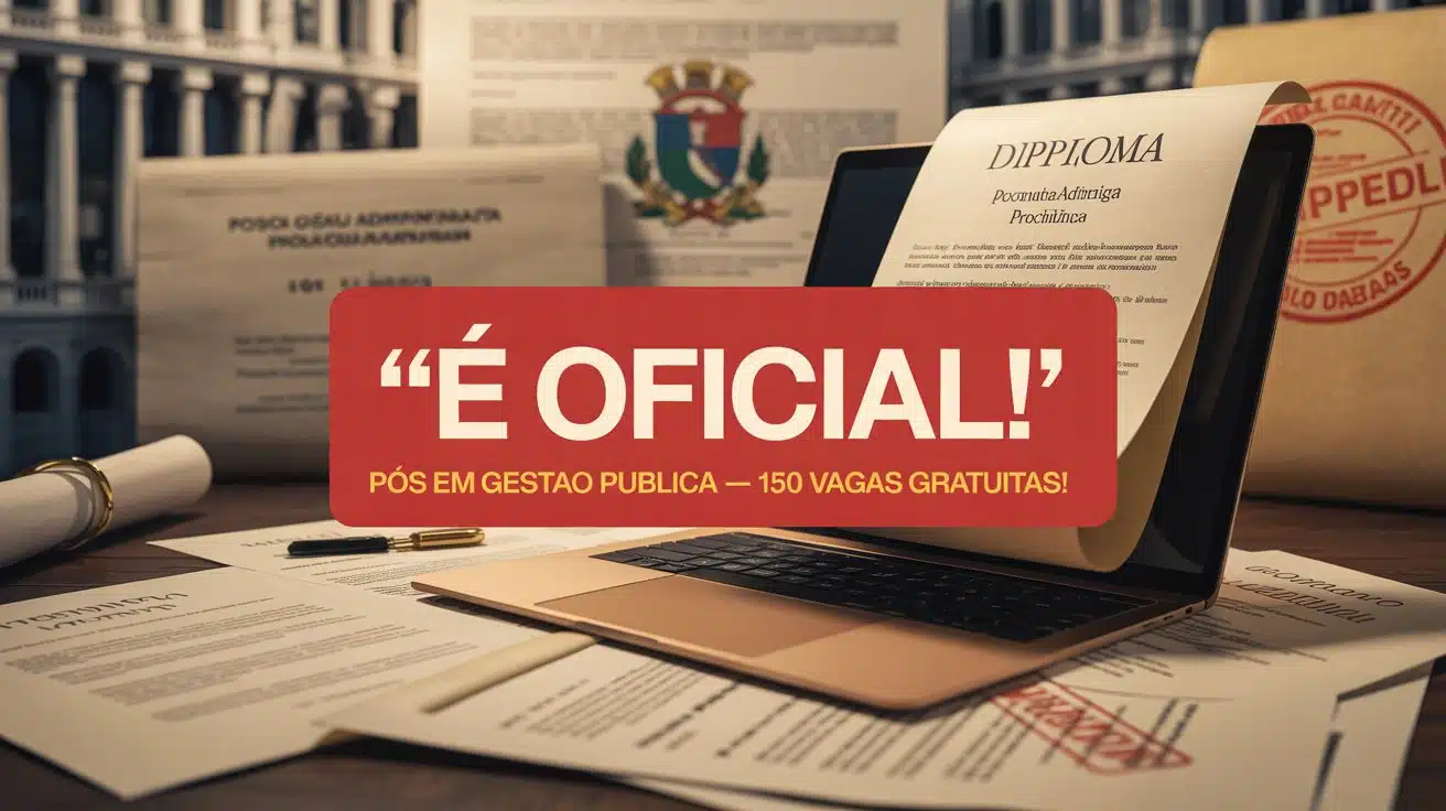 Inscrições de 30/06 a 14/07! Especialização Gestão Pública na UNIFAP EAD. Qualificação de nível federal sem custo. Garanta sua vaga!