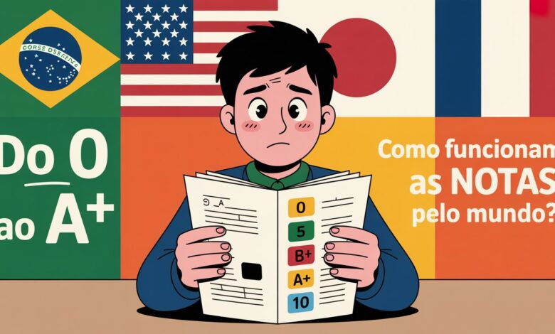 Do 10 no Brasil ao A+ nos EUA e 1 na Alemanha. Descubra como funcionam os diferentes sistemas de notas e o que eles revelam sobre cada um.