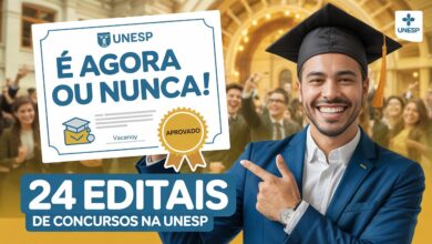 A UNESP abriu concurso em 2025! São 96 vagas para todos os níveis com salários de até R$12,4 mil. Inscrições abertas. Veja os cargos!