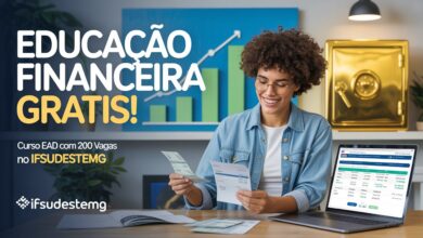 Quer sair das dívidas? O IFSUDESTEMG oferece um curso de educação financeira 100% gratuito e online. Saiba como se inscrever agora mesmo!