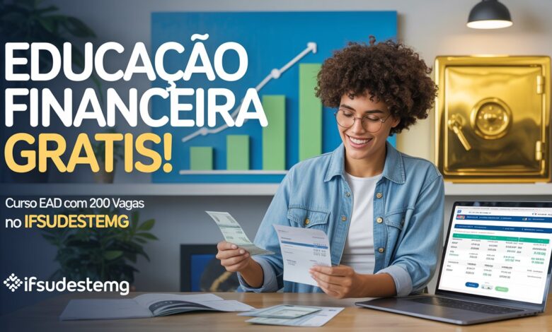 Quer sair das dívidas? O IFSUDESTEMG oferece um curso de educação financeira 100% gratuito e online. Saiba como se inscrever agora mesmo!