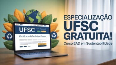 Curso de especialização EAD e gratuito da UFSC para professores. Aprofunde-se em sustentabilidade e cultura oceânica. Saiba mais e participe!