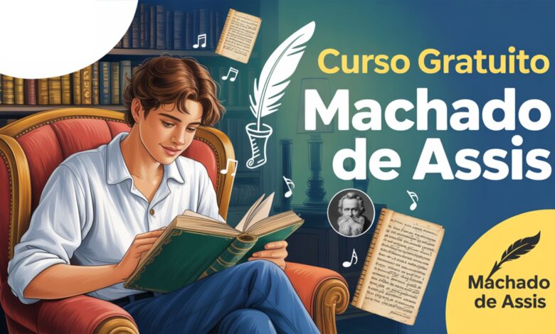 USP oferece curso presencial gratuito sobre Machado de Assis e música. São 150 vagas, inscrições até 31 de julho. Garanta sua vaga!