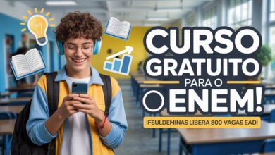 Garanta sua vaga no curso gratuito Preparatório para o ENEM do IFSULDEMINAS. São 800 vagas online! Inscrições abertas de 07 a 20 de julho.