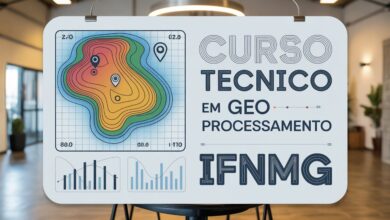 Inscrições abertas para o curso técnico em Geoprocessamento EAD do IFNMG. Vagas EAD e gratuitas para os polos de Diamantina e Itamarandiba.