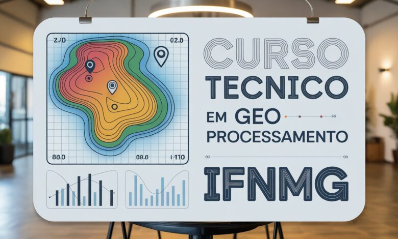 Inscrições abertas para o curso técnico em Geoprocessamento EAD do IFNMG. Vagas EAD e gratuitas para os polos de Diamantina e Itamarandiba.