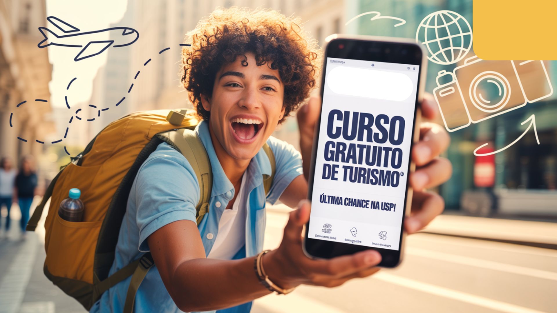A USP oferece 100 vagas no curso EAD e gratuito Diversificando o Currículo com Turismo. Inscrições até amanhã, 14/07.