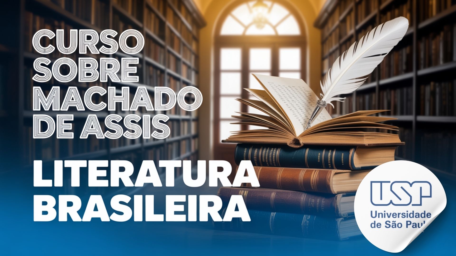 Curso gratuito na USP sobre Machado de Assis e a música. Inscrições abertas! Analise contos do autor em aulas presenciais em São Paulo.