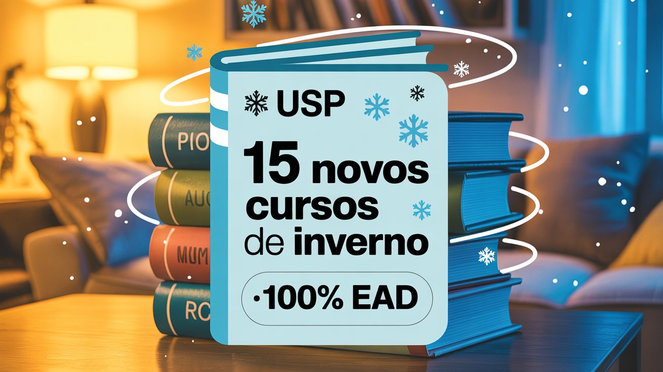 Corra! Inscrições para os Cursos de Inverno gratuitos da USP encerram amanhã (26/07). São 15 novas opções online e com certificado. Confira
