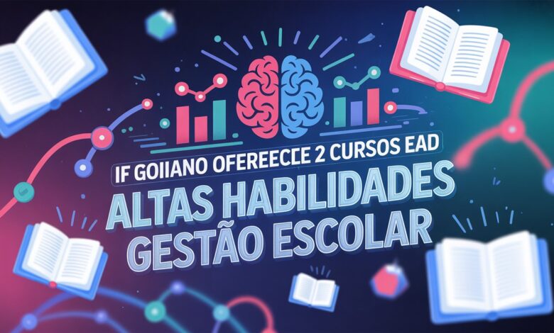Inscrições abertas para cursos gratuitos de Educação Inclusiva do IF Goiano EAD. Vagas para professores e gestores. Qualifique-se agora!