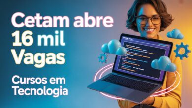 CETAM abre 16 mil vagas em cursos gratuitos de tecnologia! Aprenda programação, design, Word avançado e muito mais. Inscreva-se até 24/07!
