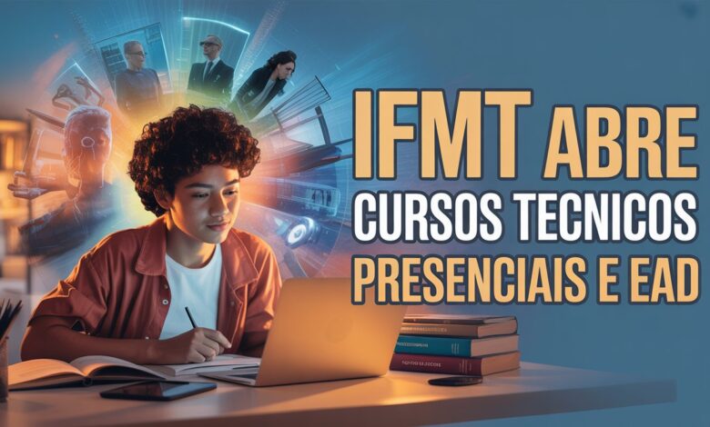 O IFMT abriu 217 vagas para cursos técnicos EAD ! Seleção por histórico escolar. Áreas: Zootecnia, Qualidade e mais. Inscreva-se!