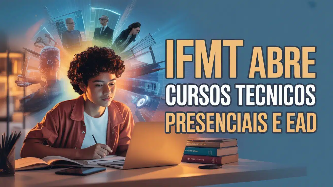 O IFMT abriu 217 vagas para cursos técnicos EAD ! Seleção por histórico escolar. Áreas: Zootecnia, Qualidade e mais. Inscreva-se!