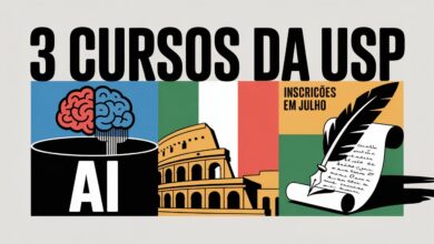 Inscrições abertas para cursos gratuitos na USP! Aprenda sobre IA, cultura italiana e Machado de Assis. Vagas limitadas, garanta a sua!