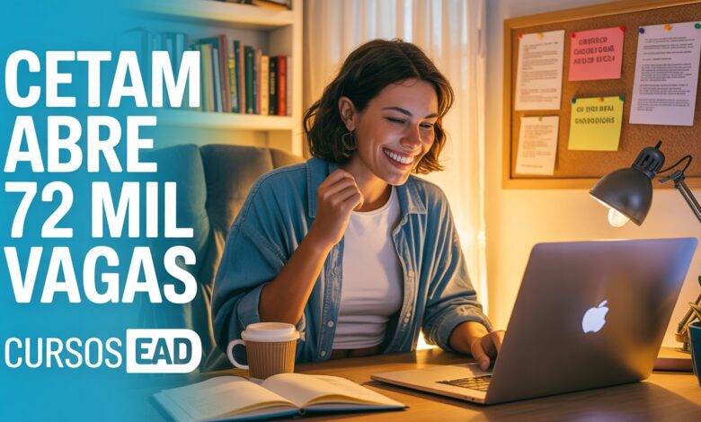 Último dia para os cursos CETAM! Inscrições encerram hoje, 29/07. São 72 mil vagas gratuitas e online. Não fique de fora, inscreva-se agora!