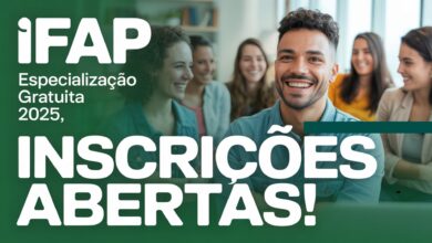 O IFAP abriu 180 vagas para 5 Cursos de Especialização Gratuita em 2025. Inscrições online até 09 de julho. Não perca esta chance!