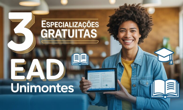 A Unimontes abriu 450 vagas para especialização EAD gratuita! Cursos em Educação e Saúde. Inscrições até 31/07. Inscreva-se já!