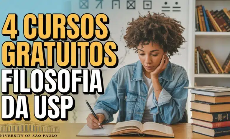 Inscrições abertas para cursos de filosofia EAD da USP! Apenas hoje e amanhã, 28 e 29 de julho. Estude grátis com a FFLCH e garanta sua vaga!