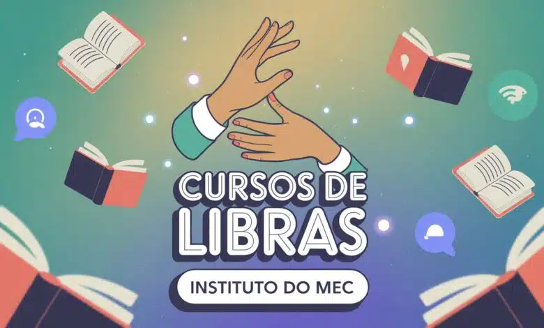 Aprenda Libras de graça no INES! Inscrições abertas para curso online e presencial. Sorteio de vagas. Saiba como participar e concorra!