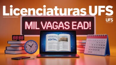 A Universidade Federal do Sergipe - UFS abre inscrições para 1.000 vagas de graduação a e Licenciaturas EAD. Inscreva-se já, o prazo é curto!