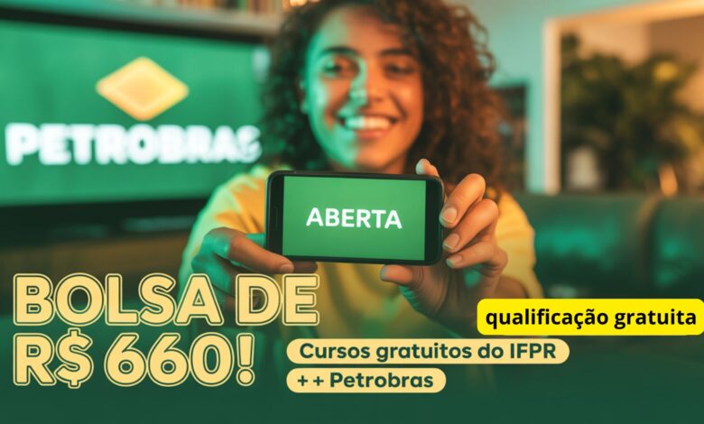 IFPR tem vagas em cursos gratuitos com auxílio de até R$ 858 mensais. Prioridade para mulheres e grupos vulneráveis.