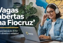 Fiocruz oferece curso EAD gratuito em Gestão de Saúde. São só 150 vagas para todo o Brasil. Inscrições até 14/07. Não perca!