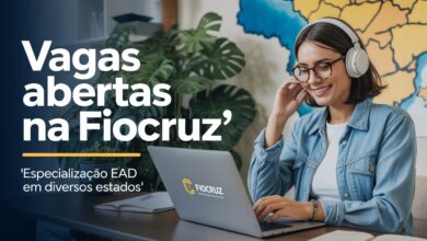 Fiocruz oferece curso EAD gratuito em Gestão de Saúde. São só 150 vagas para todo o Brasil. Inscrições até 14/07. Não perca!