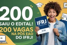Garanta sua vaga na especialização EAD gratuita do IFRJ! São 200 vagas para atuar em Educação Profissional. Inscrições abertas. Inscreva-se!
