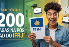 Pós-graduação com selo CAPES/MEC e de graça! IFRJ oferece 200 vagas EAD por ordem de inscrição. O prazo final é HOJE, 19/07.