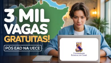 Procurando especialização EAD gratuita? A UECE tem mais de 3 mil vagas em cursos de pós-graduação EAD sem mensalidades. Veja a lista!