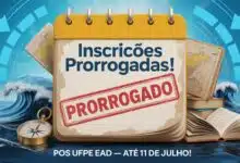 Inscrições prorrogadas! Garanta sua vaga na especialização gratuita EAD da UFPE em Cultura Oceânica. Última chance: 11 de julho.