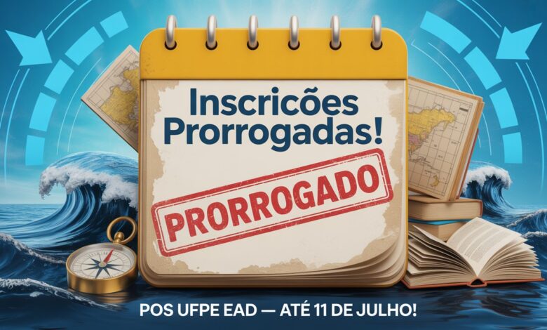 Inscrições prorrogadas! Garanta sua vaga na especialização gratuita EAD da UFPE em Cultura Oceânica. Última chance: 11 de julho.