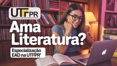 UTFPR oferece 100 vagas para especialização em Literatura e Língua Portuguesa. Inscrições de 07/07 a 25/07. Polos em SP e PR.