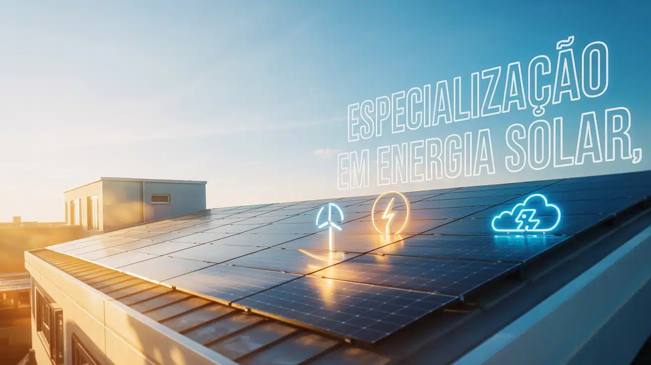 Inscrições abertas para a Especialização gratuita em Energia Solar Fotovoltaica do IFNMG. Especialize-se em um mercado em alta!