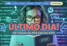 Inscrições abertas para a Especialização EAD em Informática na Educação do IFSP! Curso EaD com 120 vagas para licenciados.
