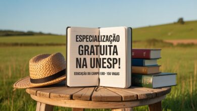 Professor da rede pública? Faça Especialização EAD gratuita na UNESP com foco na Educação do campo! Curso EAD e vagas afirmativas.