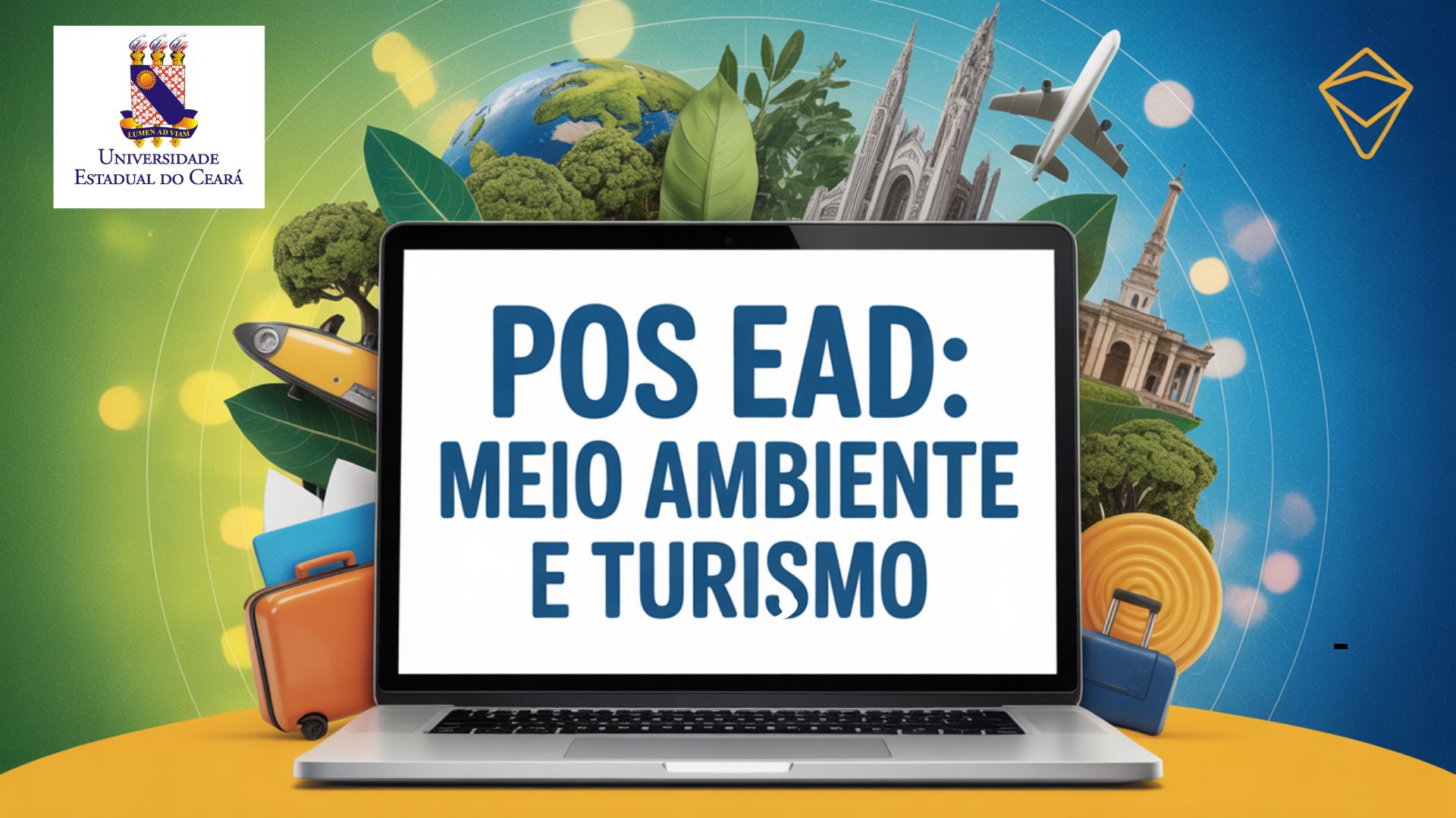 UECE oferece 770 vagas em cursos de Especialização EAD de sustentabilidade, turismo e governança. Inscreva-se até 13 de julho!