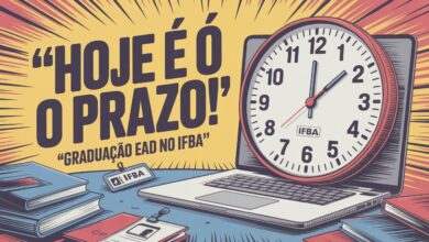 Última chance! Inscreva-se nos cursos de Graduação EaD gratuitos do IFBA até 04/07. Administração Pública e Ed. Física. Garanta!