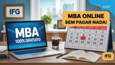 Oportunidade única! Faça um MBA gratuito no IFG e 100% EAD. Inscrições de 09/07 a 02/08. Saiba mais sobre o processo seletivo e as vagas.