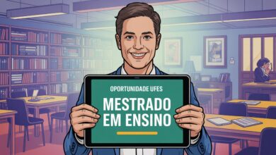 A UFES abre inscrições para o Mestrado em Ensino na Educação Básica 2026. São 19 vagas! Veja as linhas de pesquisa e como garantir a sua.